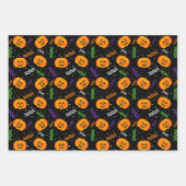 Festive Jack-o'-lantern Halloween Inpakpapier Vel (Voorkant)