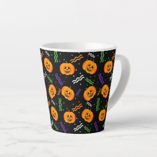 Festive Jack-O'-Lantern Latte Mok