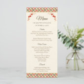 Festive Japanese Blossom Wedding Menu (Staand voorkant)