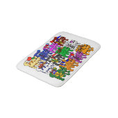 Festive Jolly Meowy kerstkatten Badmat (Gekanteld)