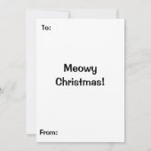Festive Jolly Meowy kerstkatten Kaart (Achterkant)