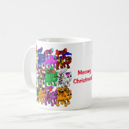 Festive Jolly Meowy kerstkatten Koffiemok