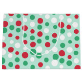 Festive Jolly Stippen Gift Bag Groot Cadeauzakje (Voorkant)