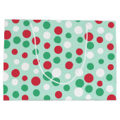 Festive Jolly Stippen Gift Bag Groot Cadeauzakje (Achterkant)