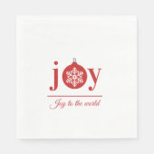 Festive Joy Holiday Paper Napkin Servet (Voorkant)