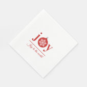 Festive Joy Holiday Paper Napkin Servet (Hoek)