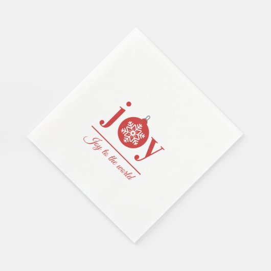 Festive Joy Holiday Paper Napkin Servet (Hoek)