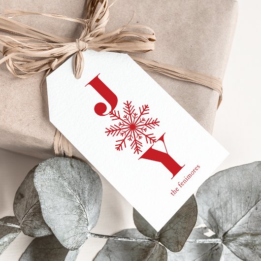 Festive Joy Personalized Holiday Gift Labels Cadeaulabel