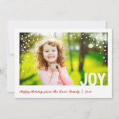 Festive Joy Prettige feestdagen Photo Card Groupon Feestdagenkaart (Voorkant)