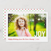 Festive Joy Prettige feestdagen Photo Card Groupon Feestdagenkaart (Voorkant / Achterkant)