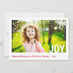 Festive Joy Prettige feestdagen Photo Card Groupon Feestdagenkaart