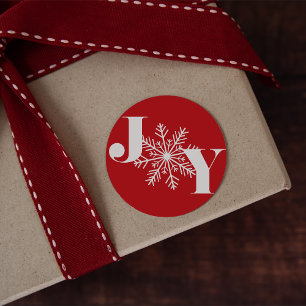 Festive Joy   Vakantie Ronde Sticker