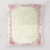 Festive Joyeux Noel Rouge Plaatskaartje (Binnenkant ongevouwen)