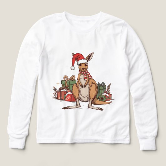 Festive Kangaroo Christmas - Cute Holiday Animal  (Voorkant)