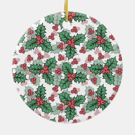 Festive  keramisch ornament (Achterkant)