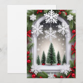 🎄 Festive Kerst Venster Gloed ❄️Kerst Uitstalling Kaart (Voorkant / Achterkant)