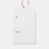 Festive kerstalpaca, persoonlijk cadeaulabel (Achterkant)