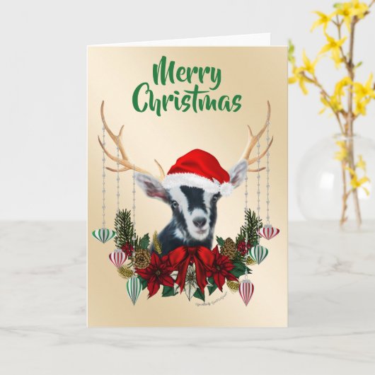 Festive kerstalpiene geit Kind Kaart (Gele Bloem)