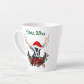 Festive kerstalpiene geit Kind Latte Mok (Linkerhoek)