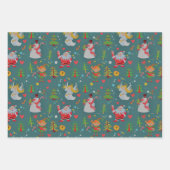 Festive kerstAngels  Inpakpapier Vel (Voorkant 3)