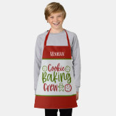 Festive kerstbakboord, naam bijvoegen schort (Gedragen)