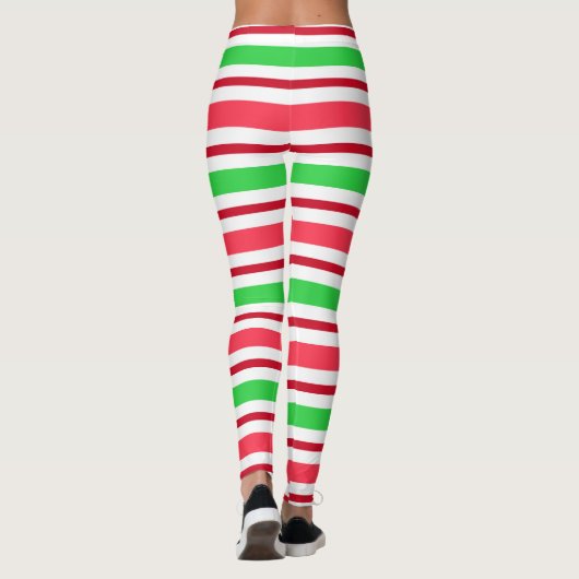 Festive kerstband patroon leggings (Achterkant)