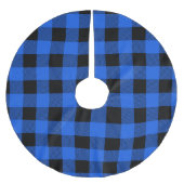 Festive kerstblauwe buffelvlecht kerstboom rok (Voorkant)