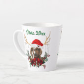 Festive kerstboer Goat Kind Latte Mok (Linkerhoek)
