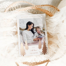 Festive kerstbomen Twee foto's