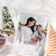 Festive kerstbomen Twee foto's