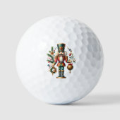 Festive-kerstbont Golfballen (Voorkant)