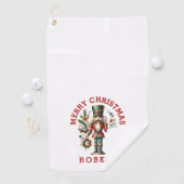 Festive-kerstbont Golfhanddoek (Insitu)