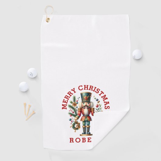 Festive-kerstbont Golfhanddoek (Insitu)