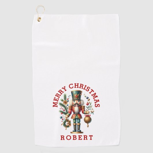 Festive-kerstbont Golfhanddoek (Voorkant)