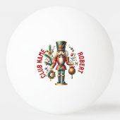 Festive-kerstbont Pingpongbal (Voorkant)