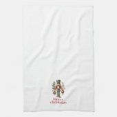 Festive-kerstbont Theedoek (Verticaal)