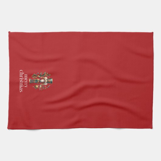 Festive-kerstbont Theedoek (Horizontaal)