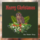 Festive kerstboomgaarden Natuur en wildvakantie Raamsticker (Vel 2)