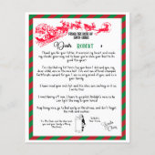 Festive kerstbrief van Santa (Voorkant)