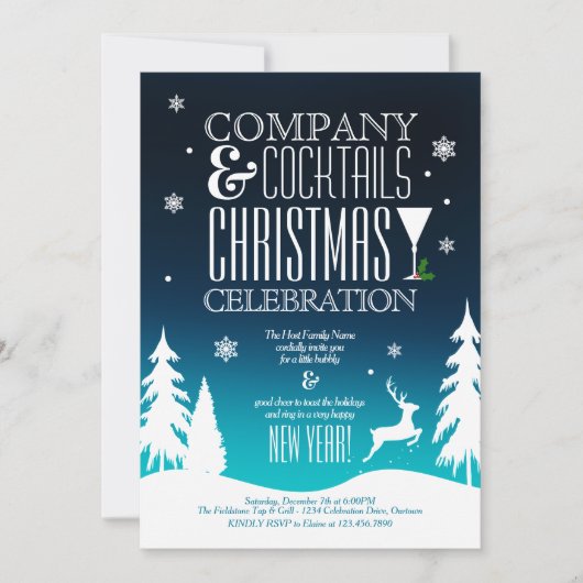 Festive kerstcadeau kaart (Voorkant)