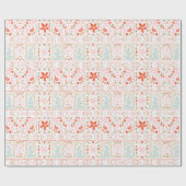 Festive  kerstcadeaupapier cadeaupapier (Vlak)