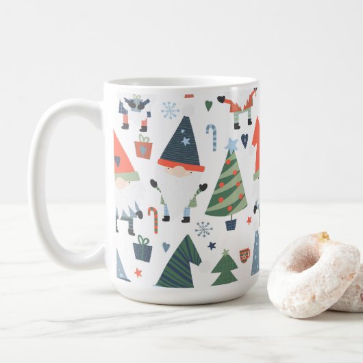 Festive kerstcadeaus Trees Candy Canes Koffiemok (Met donut)