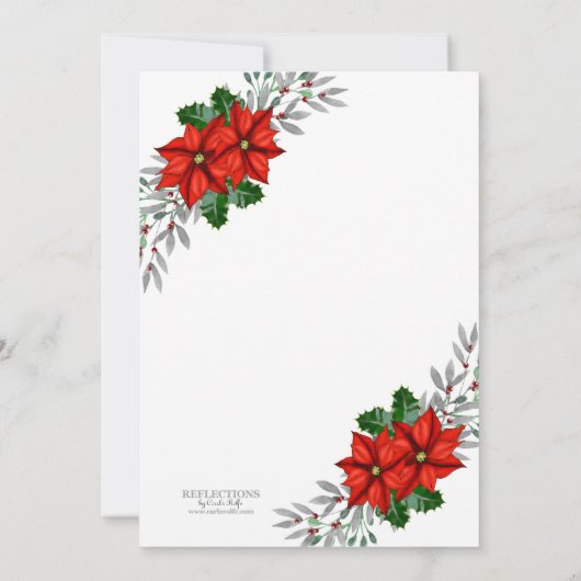 Festive kerstcadeautje kaart (Achterkant)