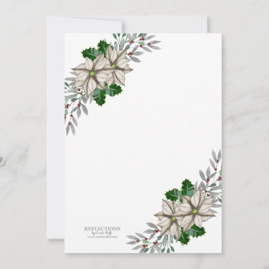 Festive kerstcadeautje kaart (Achterkant)