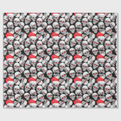 Festive kerstcadeautjes in papierbladen cadeaupapier (Vlak)