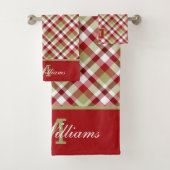 Festive-kerstcadeautjes rood, wit en groen bad handdoek (Insitu)