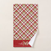 Festive-kerstcadeautjes rood, wit en groen bad handdoek (Handdoek)