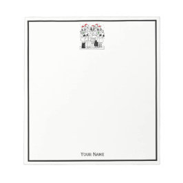 Festive kerstCarolers met Snow Xmas Notitieblok