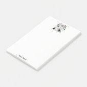 Festive kerstCarolers met Snow Xmas Post-it® Notes (Schuin)