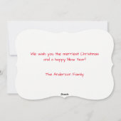 Festive kerstdachshund Dog Feestdagenkaart (Achterkant)